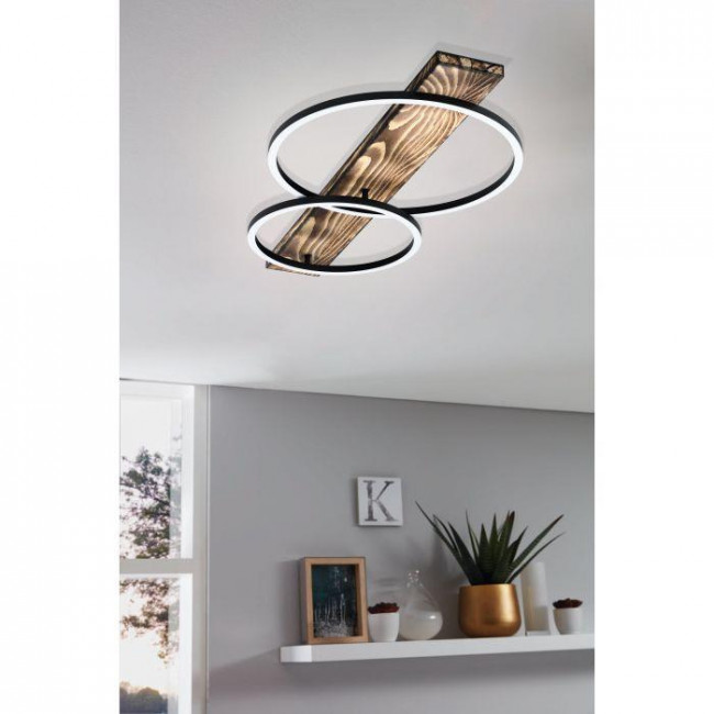 Φωτιστικό LED 12W 3000k Μαύρο Και Καφέ Boyal 99408 EGLO