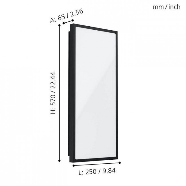 Πλαφονιέρα LED 18.5W 3000k Μαύρο Και Λευκό Casazza 99534 EGLO
