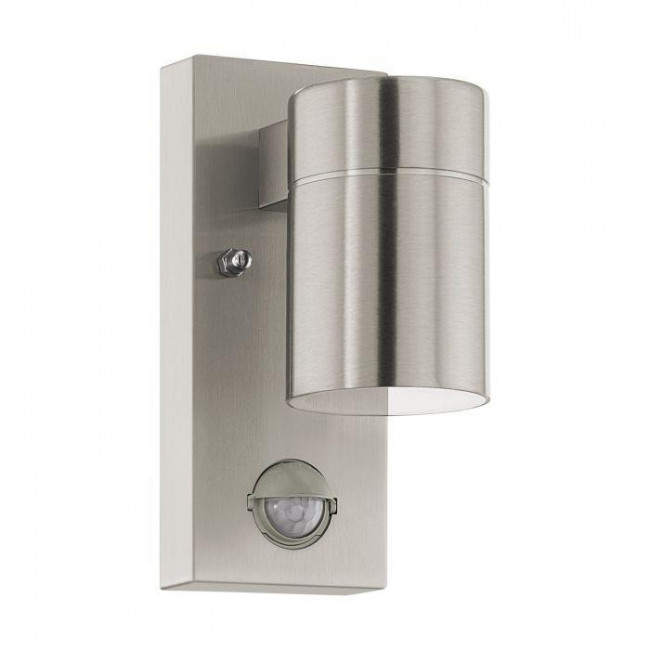 Σπότ Επίτοιχο GU10 Inox Με Αισθητήρα Κίνησης Riga5 99569 EGLO