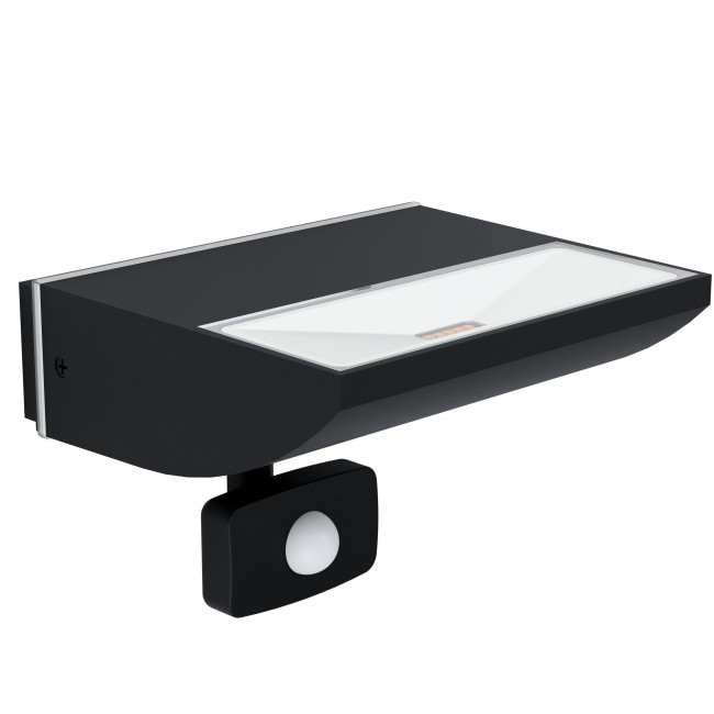 Απλίκα LED 10.5W 3000k Μαύρο Με Αισθητήρα Κίνησης Palosco 99579 EGLO
