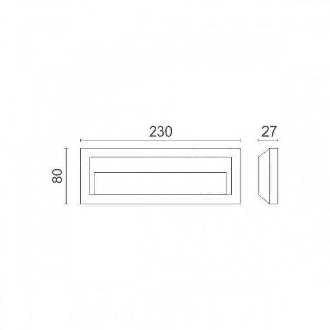 Απλίκα LED 2W 4000k Γκρι 5915 SPOTLIGHT