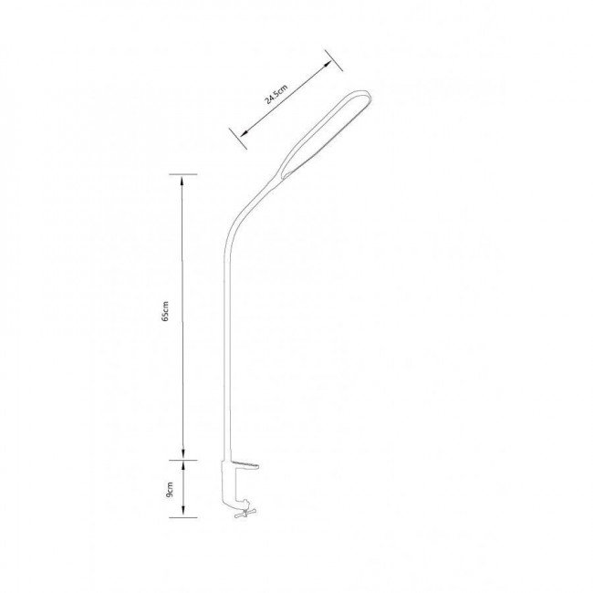 Φωτιστικό Γραφείου LED 10W 3000K-6000K Μαύρο Με Μέγγενη 6705 SPOTLIGHT
