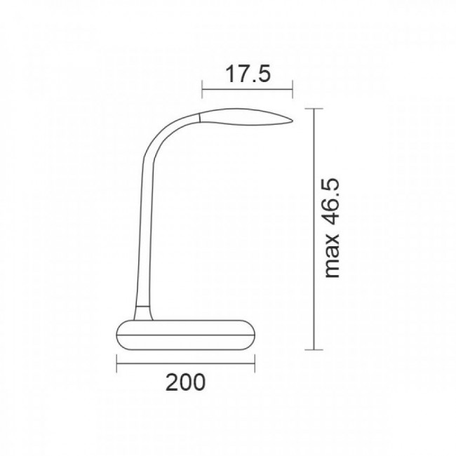 Φωτιστικό Γραφείου LED 10W 3000K-6000K Μαύρο 6707 SPOTLIGHT