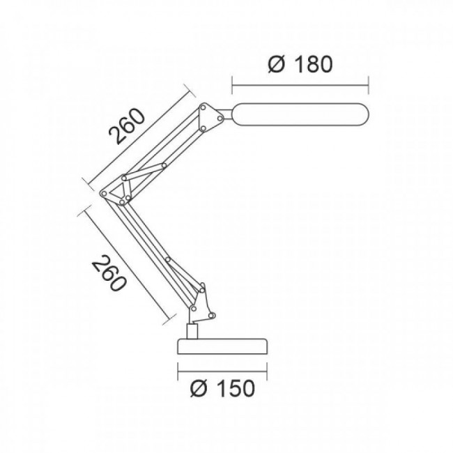 Φωτιστικό Γραφείου LED 7.5W 3000K-6000K Λευκό 6712 SPOTLIGHT