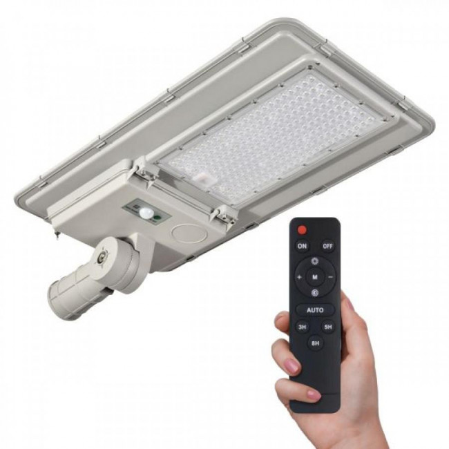 Φωτιστικό Οδικού Φωτισμού LED 200W 6000k Γκρί Με Φωτοβολταϊκό 6789 SPOTLIGHT