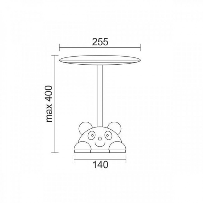 Φωτιστικό Γραφείου Παιδικό LED 5W 3000K-6000K Λευκό Και Γαλάζιο 6908 SPOTLIGHT