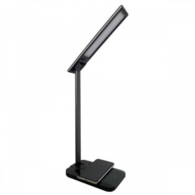 Φωτιστικό Γραφείου LED 5W 4000-6000K Μαύρο Με USB Και Wireless Φορτιστή 7067 SPOTLIGHT