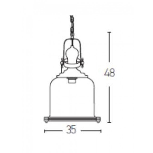 Φωτιστικό Μονόφωτο Ε27 Μπρονζέ 16106 ZAMBELIS