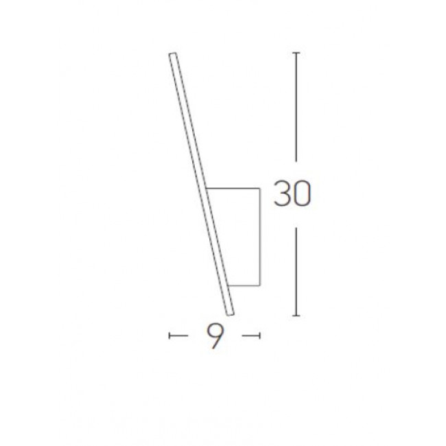 Απλίκα LED 6W 3000k Λευκό 16155 ZAMBELIS