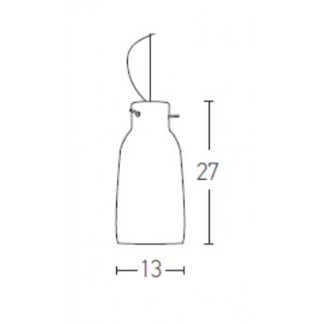 Φωτιστικό Μονόφωτο E27 Κεραμιδί 1665 ZAMBELIS