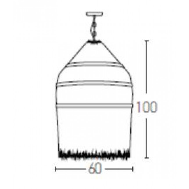 Φωτιστικό Μονόφωτο Ε27 Φυσικό 17129 ZAMBELIS