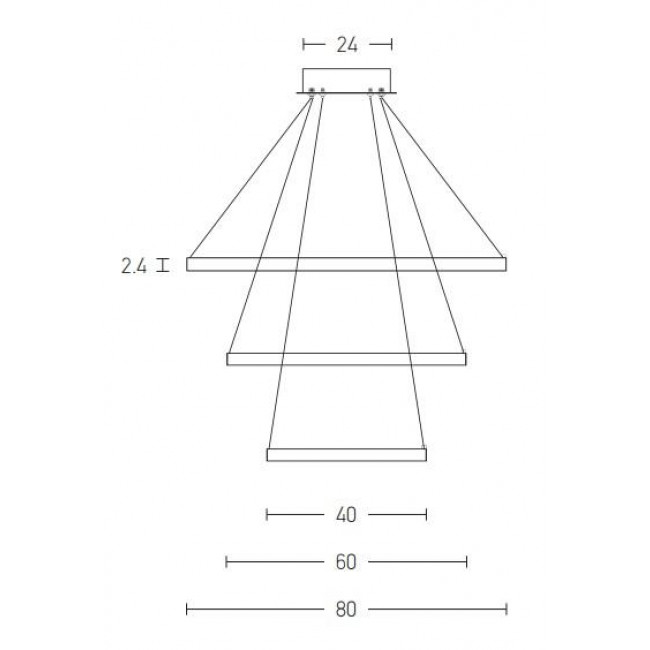 Φωτιστικό LED 135W 3000k Λευκό 180030-D ZAMBELIS