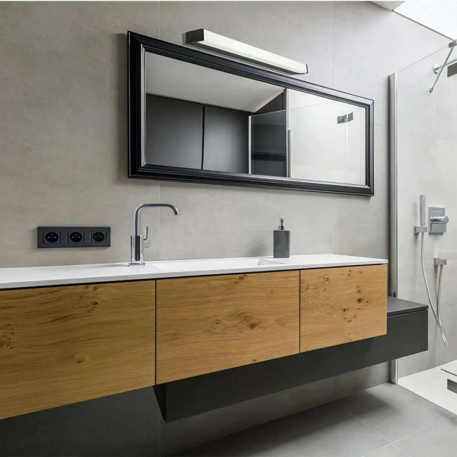 Απλίκα Μπάνιου LED 16W 3000k Μαύρο 180041-B ZAMBELIS