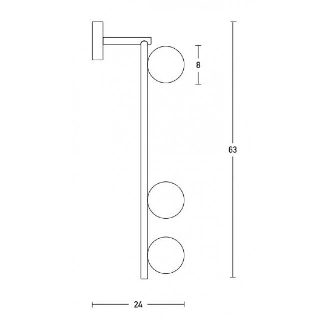 Απλίκα Τρίφωτη E14 Μαύρο 18134 ZAMBELIS