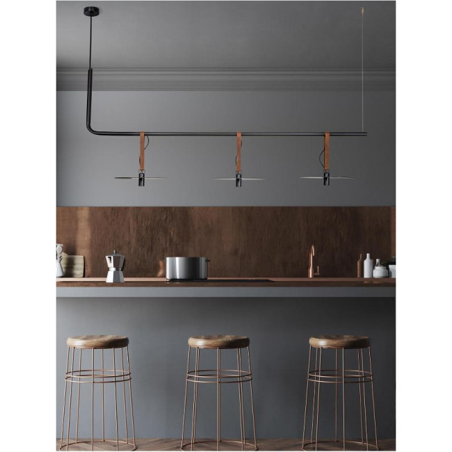 Φωτιστικό LED 15W 3000k Μαύρο 18138-B ZAMBELIS