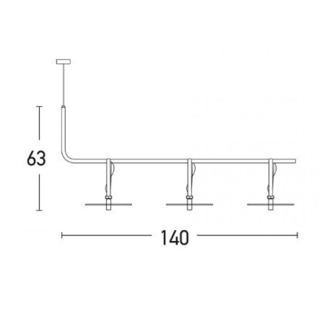 Φωτιστικό LED 15W 3000k Μαύρο 18138-B ZAMBELIS