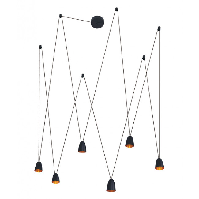 Φωτιστικό LED 42W 3200k Μαύρο Και Χρυσό 18151 ZAMBELIS