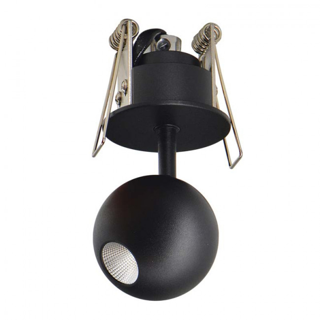 Σποτ Χωνευτό LED 4.5W 3000k Μαύρο 1907 ZAMBELIS