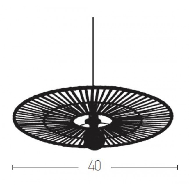 Φωτιστικό Μονόφωτο Ε27 Από Μπαμπού 19107 ZAMBELIS