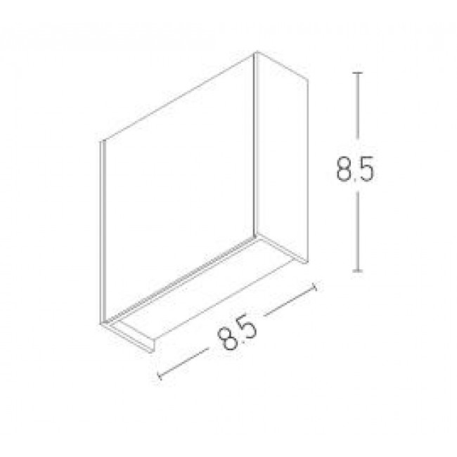 Απλίκα LED 3W 3000k Μαύρο Και Λευκό 1945 ZAMBELIS