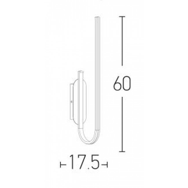 Απλίκα LED 18W 3000k Χρυσό 1935 ZAMBELIS