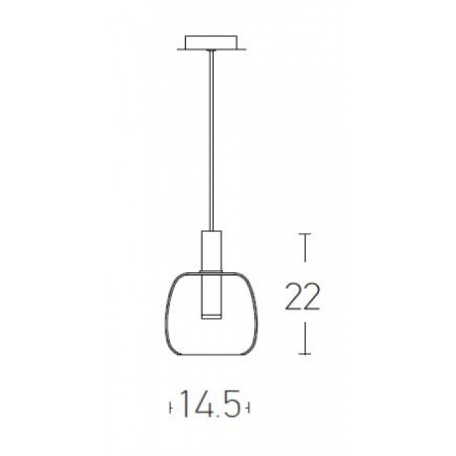 Φωτιστικό LED 5W 3000k Μαύρο Και Φυμέ 1967 ZAMBELIS