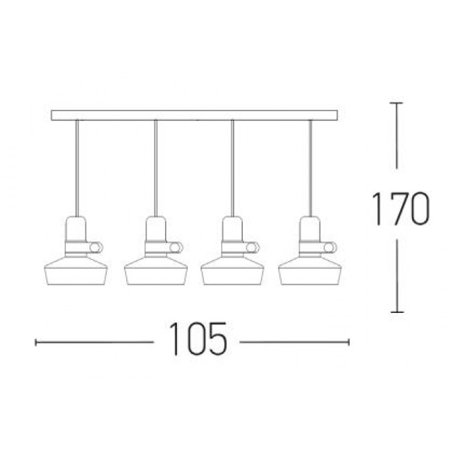 Φωτιστικό Τετράφωτο E27 Λευκό 1993-W ZAMBELIS
