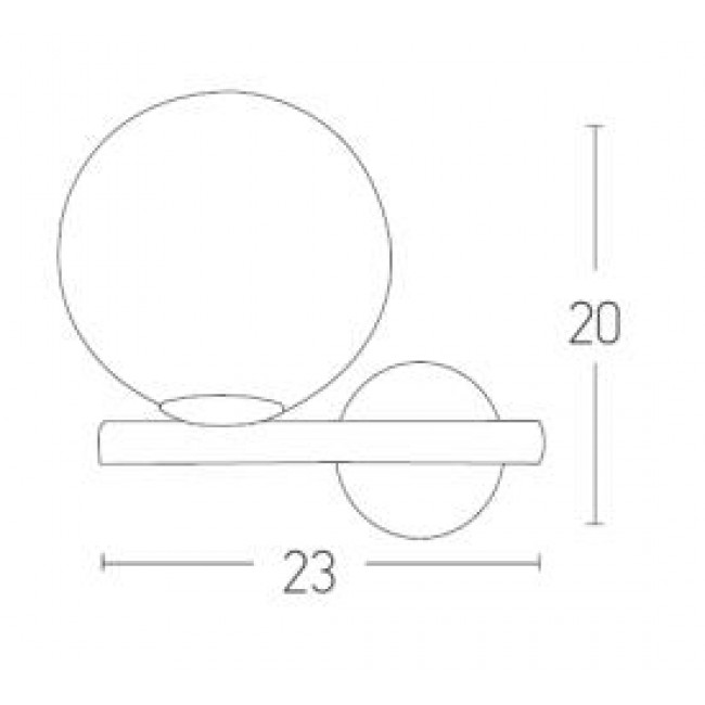 Απλίκα E14 Χρυσό Με Οπάλ Γυαλί 1996 ZAMBELIS