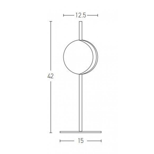 Πορτατίφ LED 8W 3000K Μαύρο Και Χρυσό 2004 ZAMBELIS