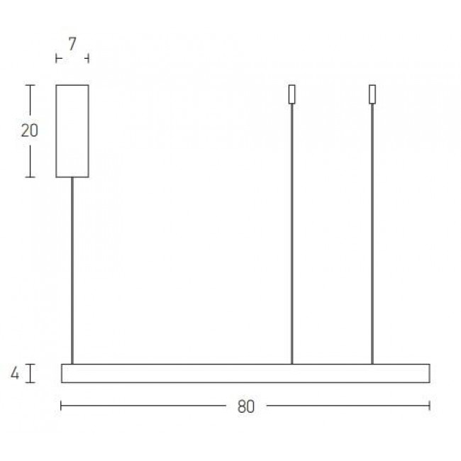 Φωτιστικό LED 50W 3000k Χρυσό 2007 ZAMBELIS