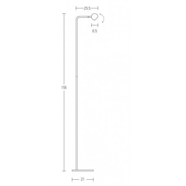 Φωτιστικό Δαπέδου LED 5W 3000k Μαύρο 20109 ZAMBELIS
