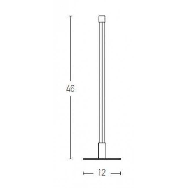 Φωτιστικό Δαπέδου LED 8W 3000k Μαύρο 20118 ZAMBELIS