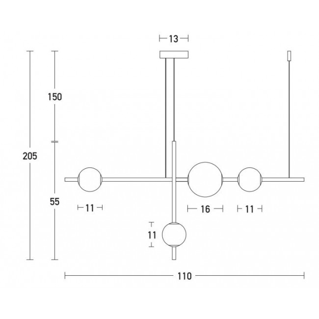 Φωτιστικό LED 18W 3000k Μαύρο Και Λευκό 20131 ZAMBELIS
