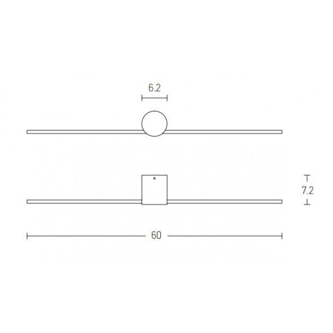 Απλίκα Μπάνιου LED 9W 3000k Μαύρο 20145 ZAMBELIS