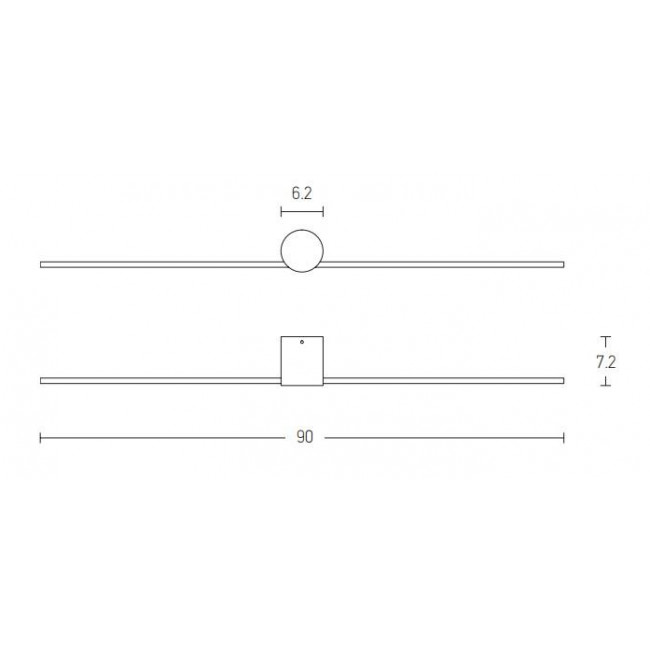 Απλίκα Μπάνιου LED 13W 3000k Μαύρο 20146 ZAMBELIS