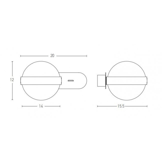 Απλίκα LED 5.6W 3000k Λευκό 20167 ZAMBELIS