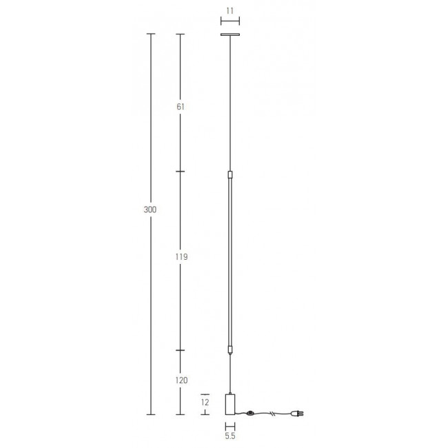 Φωτιστικό LED 19W 3000k Μαύρο 20184 ZAMBELIS