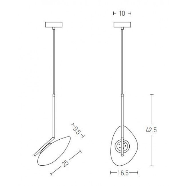 Φωτιστικό LED 5W 3000k Χρυσό 20255 ZAMBELIS