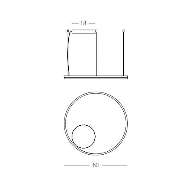 Φωτιστικό LED 43W 3000k Λευκό 20261 ZAMBELIS