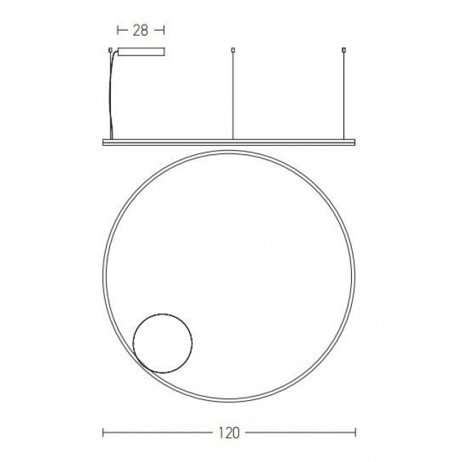 Φωτιστικό LED 84W 3000k Μαύρο 20264 ZAMBELIS