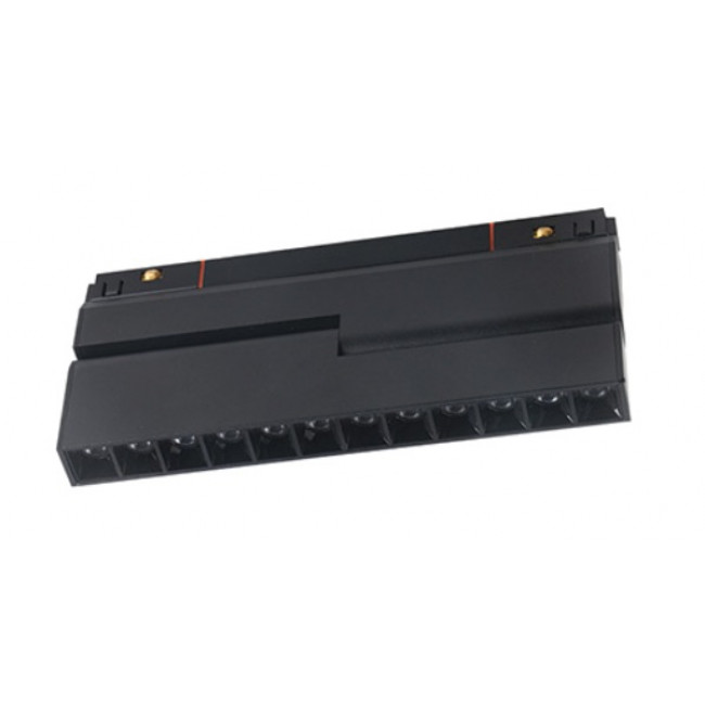 Γραμμικό Φωτιστικό LED 12W 3000k Μαγνητικής Ράγας Μαύρο 20290 ZAMBELIS