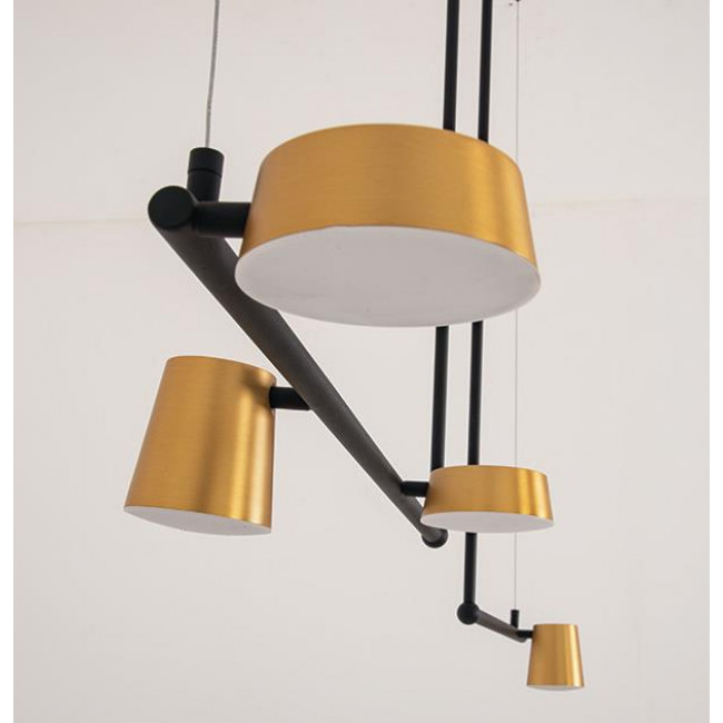 Φωτιστικό LED 28W 3000k Μαύρο Και Χρυσό 2035 ZAMBELIS