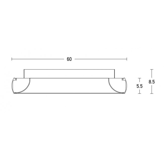 Πλαφονιέρα LED 50W 3000k Μαύρο 2048 ZAMBELIS