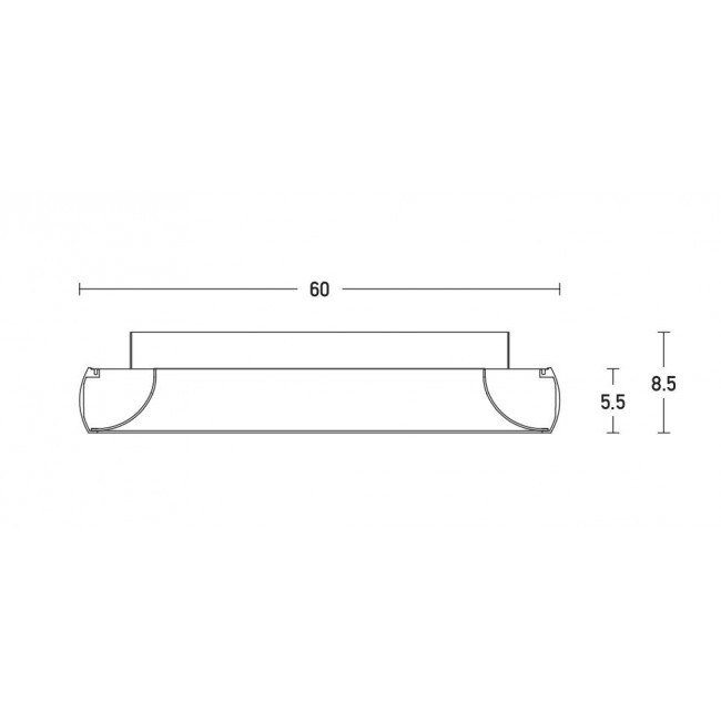 Πλαφονιέρα LED 50W 3000k Χρυσό 2050 ZAMBELIS