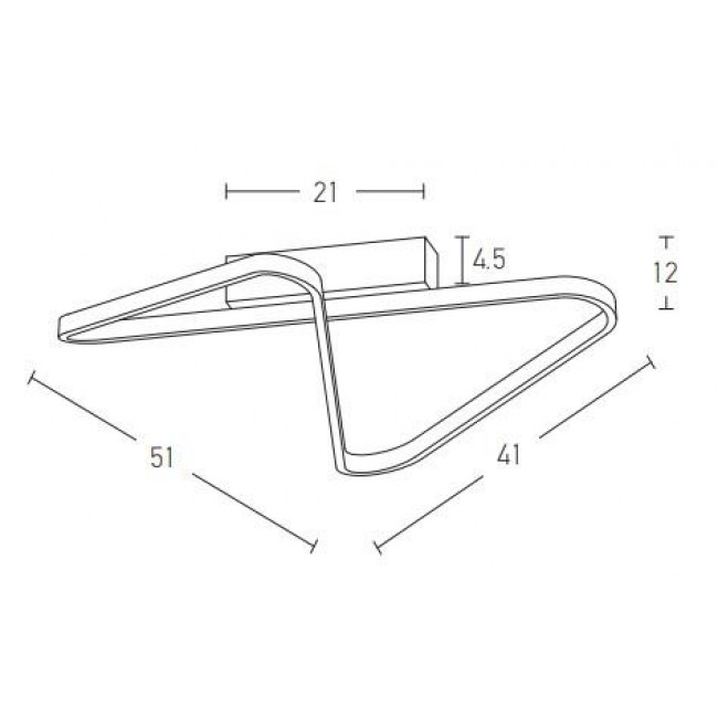 Φωτιστικό LED 38W 3000k Λευκό 2065 ZAMBELIS
