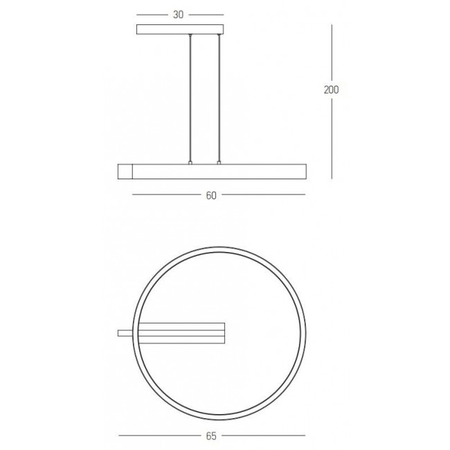 Φωτιστικό LED 41W 3000k Μαύρο Και Χρυσό 22011 ZAMBELIS