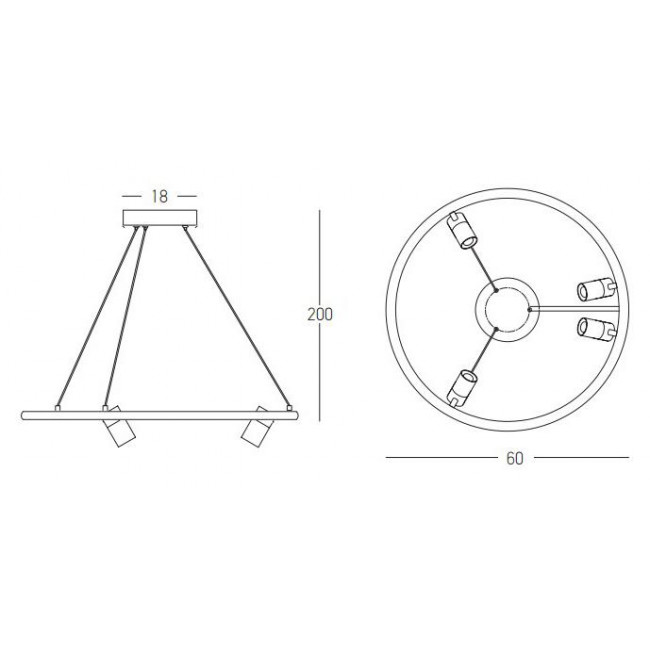 Φωτιστικό LED 47W 3000k Μαύρο 22012 ZAMBELIS