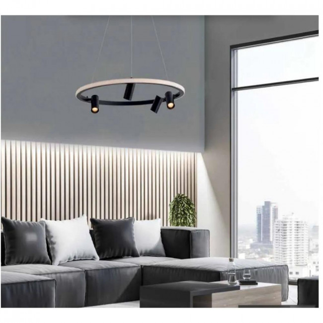 Φωτιστικό LED 47W 3000k Μαύρο 22012 ZAMBELIS