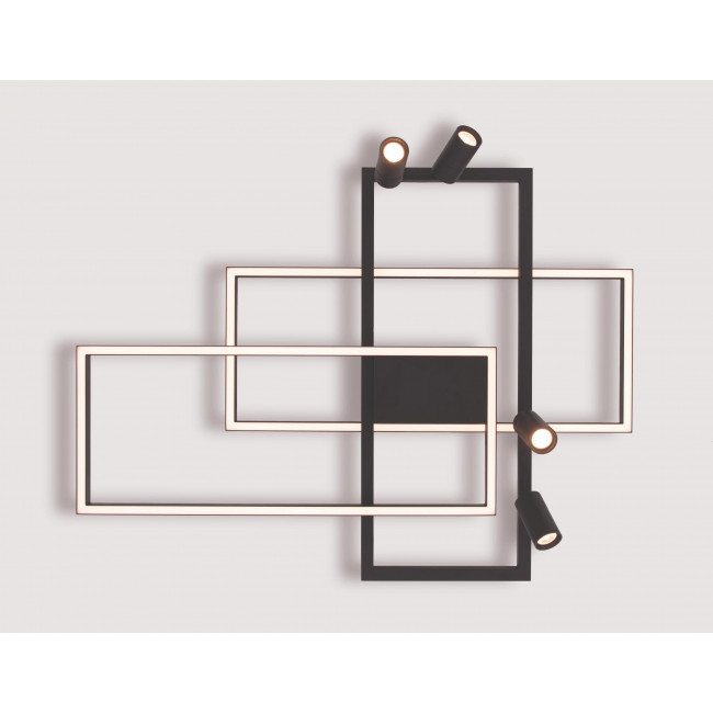 Φωτιστικό LED 52W 3000k Μαύρο 22020 ZAMBELIS