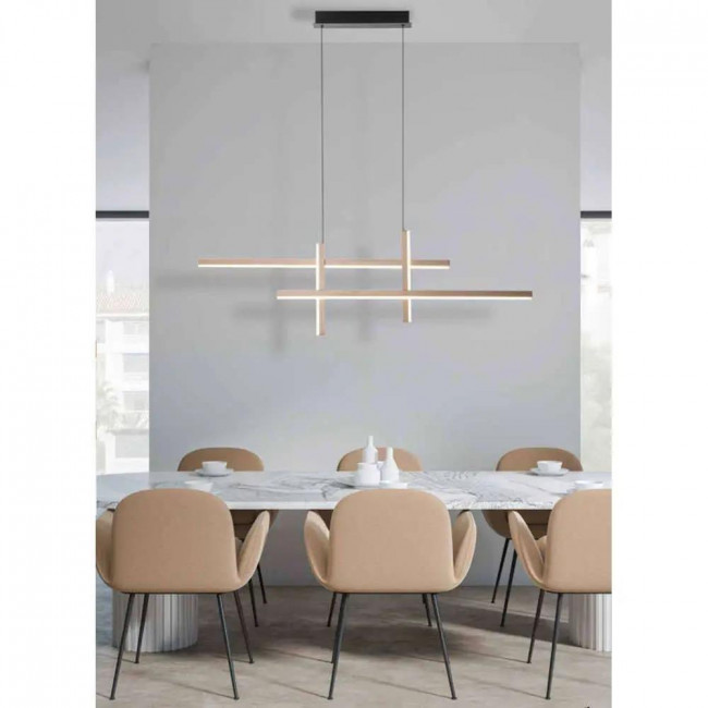 Φωτιστικό LED 47W 3000k Χρυσό Και Μαύρο 22022 ZAMBELIS